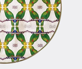 Les-Ottomans Patch NYC tray, green and white MULTICOLOUR OTTO20PAT467MUL