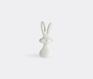 Slide 'Bunny' sculpture, milky white WHITE SLID26BUN725WHI