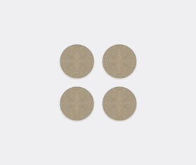 HestiaLiving &#39;Prestige&#39; round coaster, set of four, mink MULTICOLOUR HELI25PRE283BEI