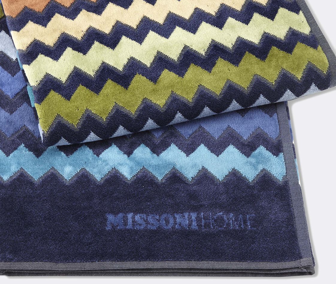 Shop Missoni Bath Linens Turquoise Multicolour Uni