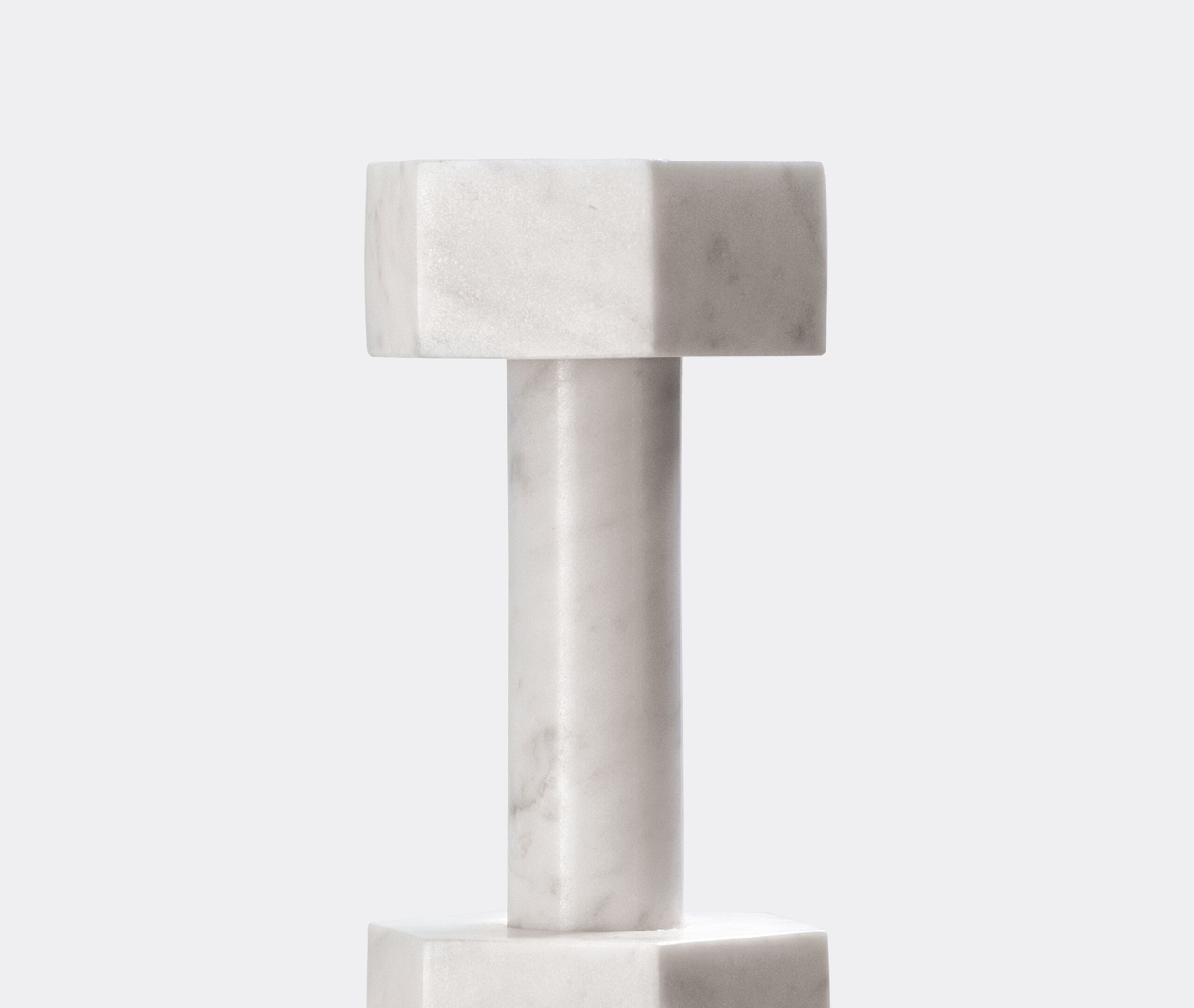Marble dumbbell, carrara by Addition Studio | Decorative Objects
