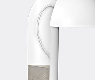 Gejst &lsquo;Leery&rsquo; table lamp, white WHITE GEJS23LEE012WHI