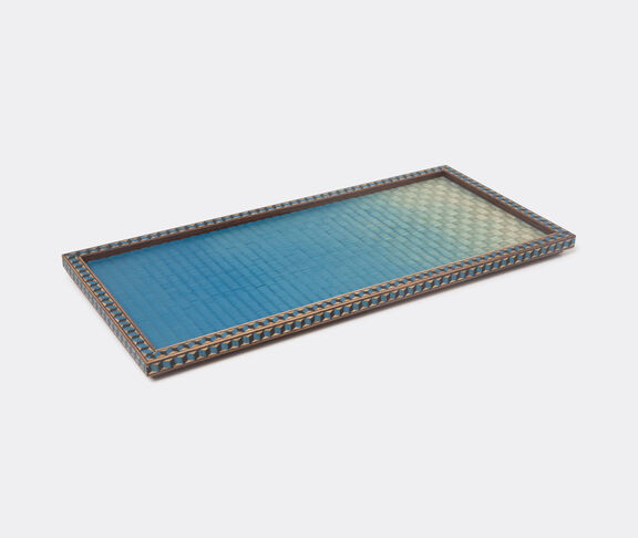 Studio Nada Debs Tatami Trays, Colored With Marquetry  Natural, Blue ${masterID} 2