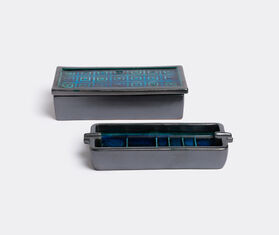 Bitossi Ceramiche Box and ashtray set BLUE BICE18SET610BLU