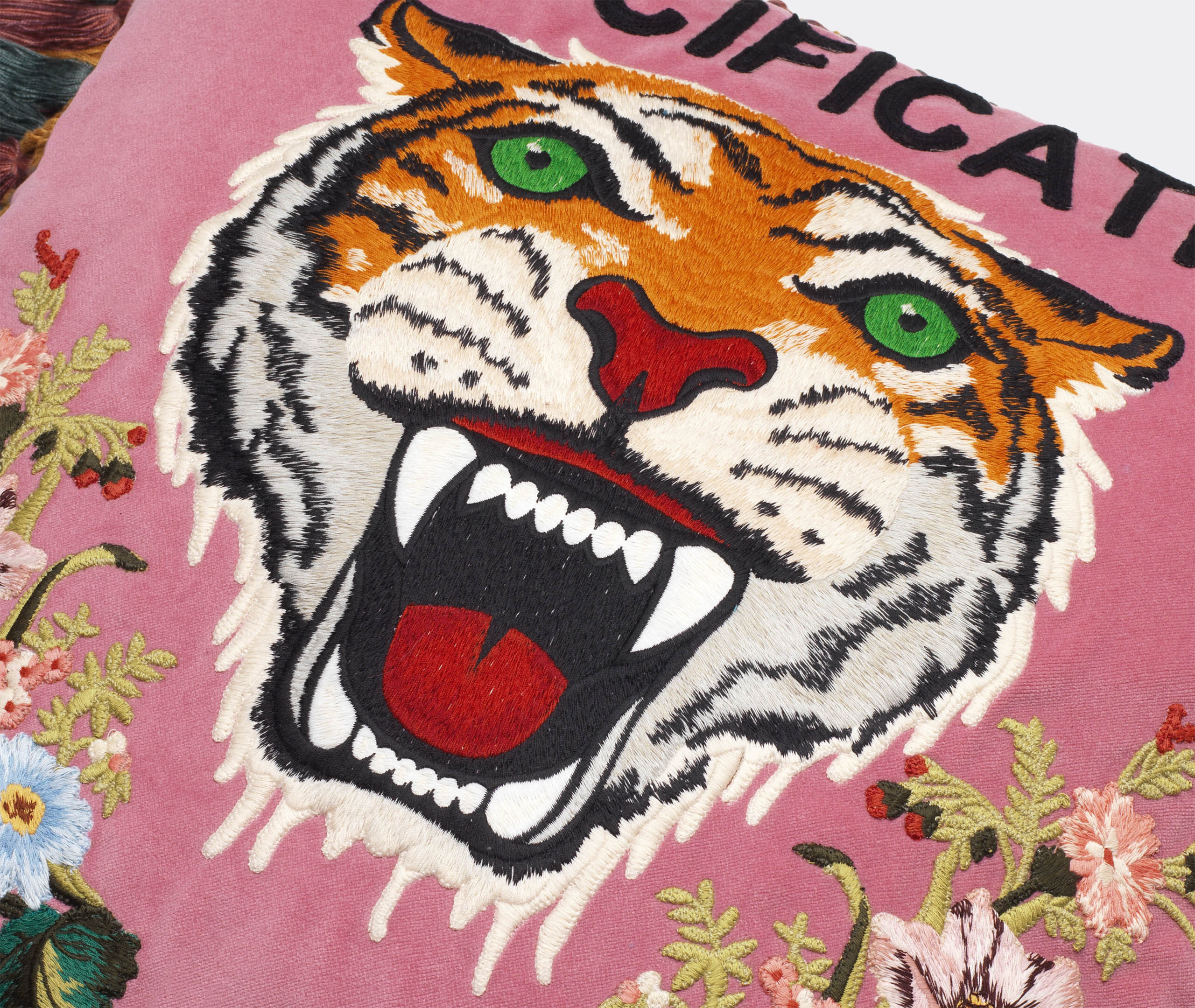 Guccification' velvet cushion by Gucci | Cushions | FRANKBROS