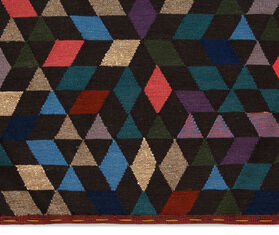 Golran 1898 &#39;Diamond&#39; black carpet, large BLACK GOLR15DIA672BLK