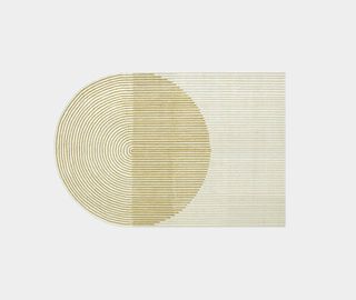 GAN 'Ply' rug, yellow BROWN GANR20PLY341BRW