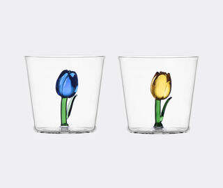 Ichendorf Milano 'Tulips' tumbler, set of four, multicolor MULTICOLOUR ICMI25BOT928MUL