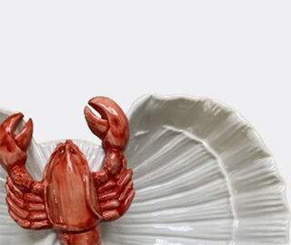 Les-Ottomans 'Lobster' starter plate, two shells MULTICOLOUR OTTO24THE907MUL
