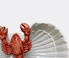 Les-Ottomans 'Lobster' starter plate, two shells Multicolor OTTO24THE907MUL