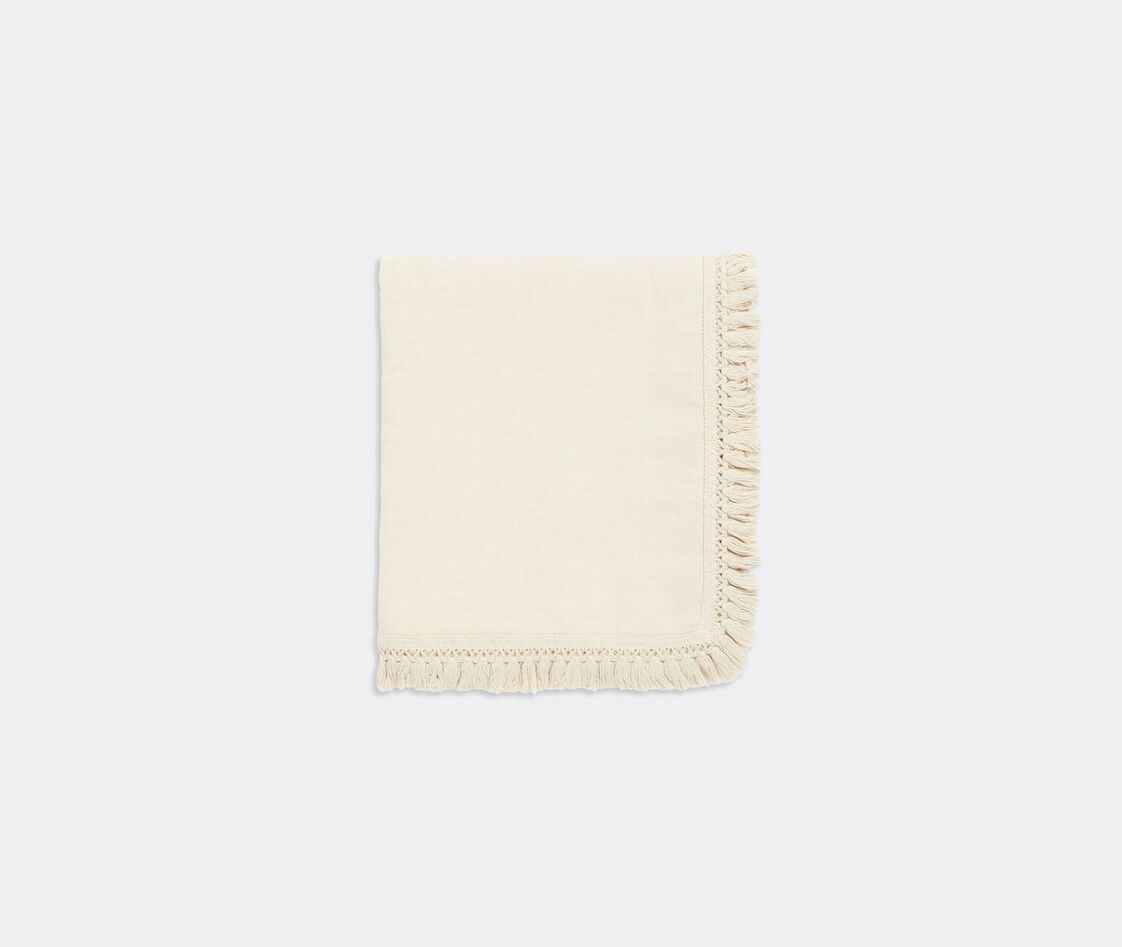 Once Milano Tablecloth With Fringes In Cream