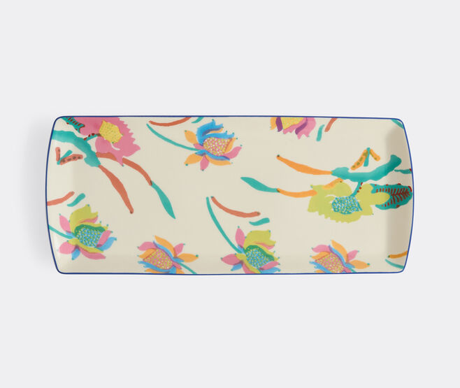 Lisa Corti 'Japanese' platter, multicolor IVORY LICO26JAP073WHI