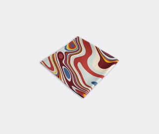 L'Objet 'Linen Sateen Waves' napkins, set of four, red RED LOBJ23LIN306RED