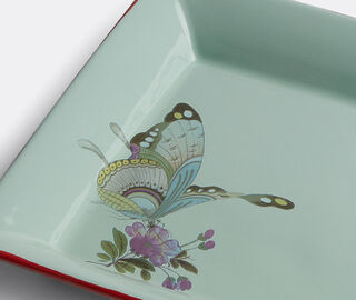 Pierre-Louis Mascia Floral rectangular tray, light blue LIGHT BLUE PLMA26TRA769LBL