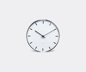 Arne Jacobsen Clocks 'City Hall' clock WHITE ARJA17CIT317WHI