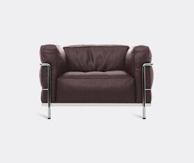 Cassina '3 Fauteuil Grand Confort' grand mod&egrave;le padded armchair, brown leather BROWN CASS21PAD534BRW