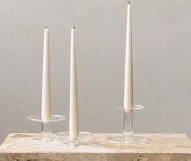 Audo Copenhagen &#39;Abacus&#39; candle holder, tall TRANSPARENT MENU22ABA621TRA