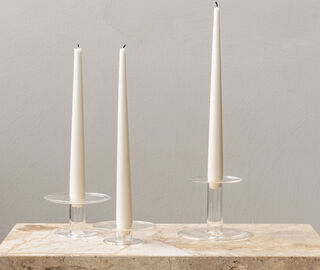 Audo Copenhagen 'Abacus' candle holder, tall TRANSPARENT MENU22ABA621TRA