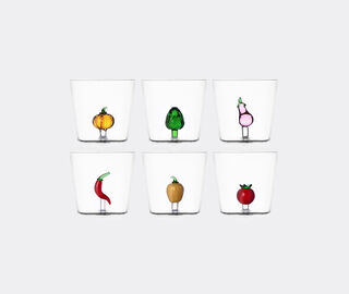 Ichendorf Milano 'Vegetables' tumbler, set of six MULTICOLOUR ICMI23VEG080MUL