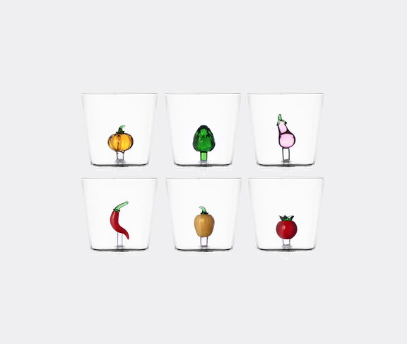 Ichendorf Milano 'Vegetables' tumbler, set of six MULTICOLOUR ICMI23VEG080MUL