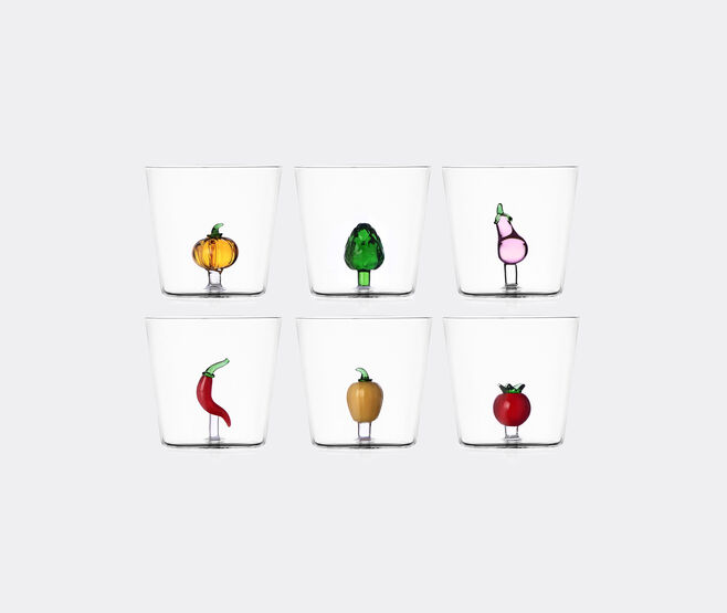 Ichendorf Milano 'Vegetables' tumbler, set of six MULTICOLOUR ICMI23VEG080MUL