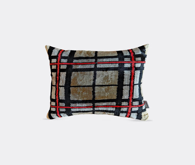 Les-Ottomans Velvet cushion, multicolor MULTICOLOUR OTTO23VEL629MUL