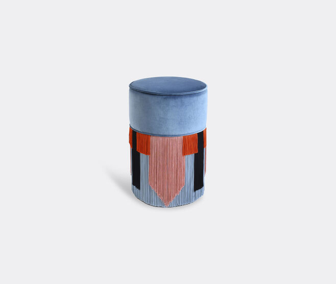 Lorenza Bozzoli Couture 'Couture Geometric Tie' ottoman, blue MULTICOLOUR LOBO20COU417BLU