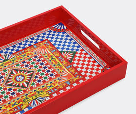Dolce&amp;Gabbana Casa &#39;Carretto Siciliano&#39; tray, rectangular MULTICOLOUR DGCA23REC762MUL