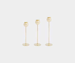 Skultuna 'Tulip' candlestick, set of 3 BRASS SKUL15TUL338GOL