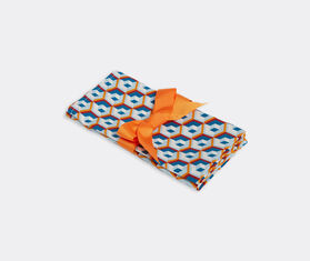 La DoubleJ 'Cubi Blu' large napkins, set of two MULTICOLOUR LADJ22LAR351MUL