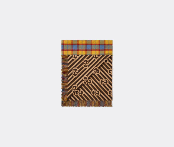 Gucci 'Gucci tartan' blanket, yellow MULTICOLOUR GUCC21PLA262MUL