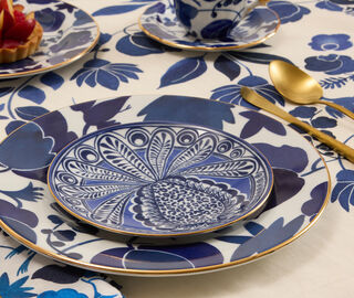 La DoubleJ 'Wildbird' teacup, set of two, blue BLUE LADJ25MAM621MUL