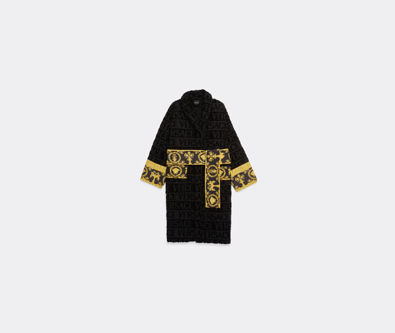 Versace 'I Love Baroque' bathrobe, black BLACK VERS22BAT011BLK