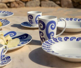 THEMIS Z 'Athenee Peacock' mug, blue BLUE THEM24ATH204BLU