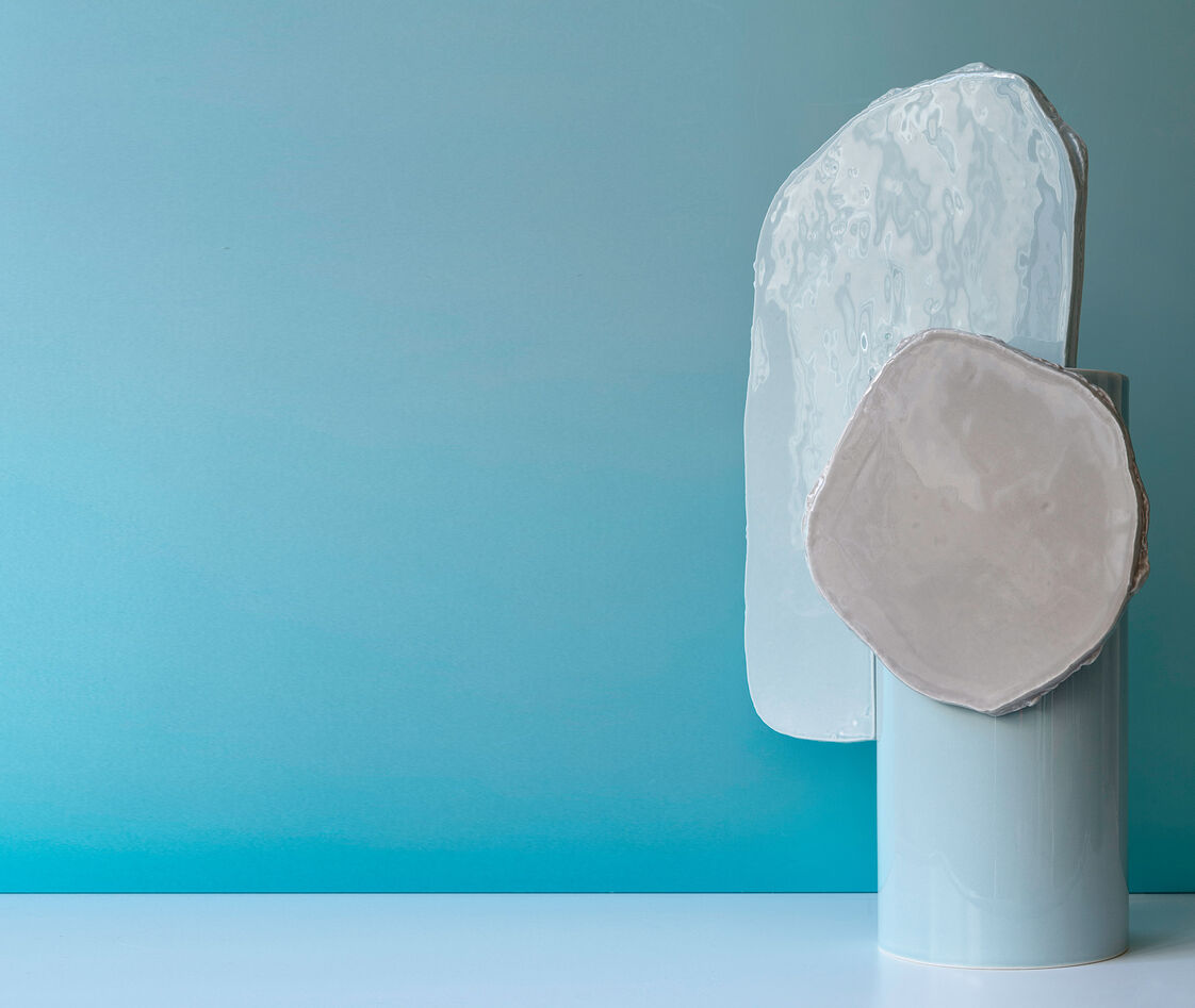 Vitra Vases Light Blue Uni In Light Blue