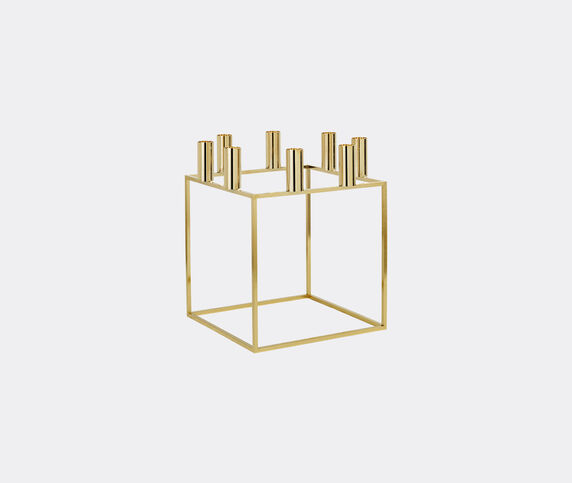 by Lassen 'Kubus 8' candleholder, gold plated