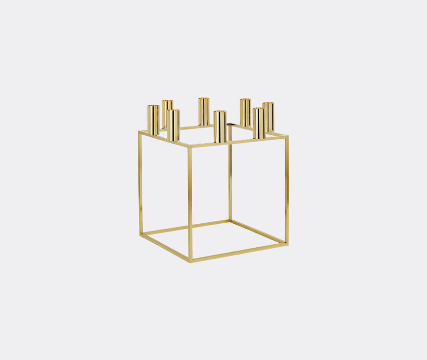 by Lassen 'Kubus 8' candleholder, gold plated