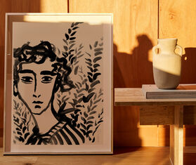 Lemon 'Middle March Blues 292' art print LIGHT BROWN LEMN21MID556MUL