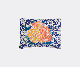 Lisa Corti 'Arabesque Corolla' rectangular cushion, blue and orange MULTICOLOUR LICO23BAB797MUL