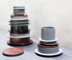 Valerie_objects 'Dishes to Dishes Hunky Dory' lid, large LIGHT BROWN VAOB20DIS454BRW