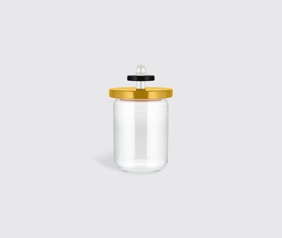 Alessi '100 Values Collection' glass jar, yellow white,black,yellow ${masterID}