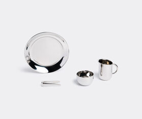 Alessi 'Bauhaus', sugar and creamer set SILVER ALES19BAU174SIL