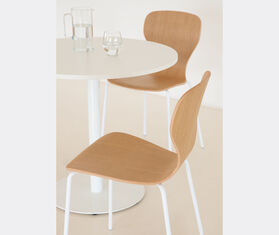 Viccarbe &#39;Ears&#39; chair, metal legs, white LIGHT BROWN VICC21EAR198BRW