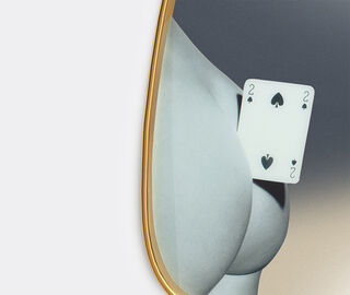 Seletti 'Two of Spades' mirror MULTICOLOUR SELE21TOI442GOL