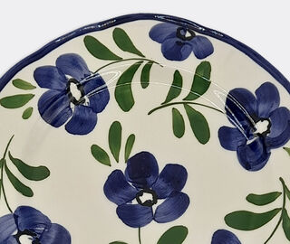 Les-Ottomans Hand painted ceramic plate, lavender MULTICOLOUR OTTO23HAN286MUL