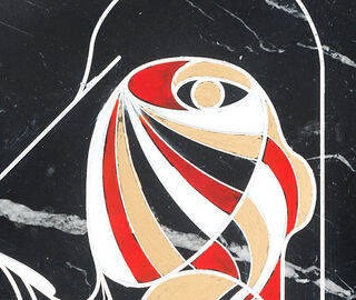Editions Milano 'Marblelous II' plate MULTICOLOUR EDIT20MAR507MUL