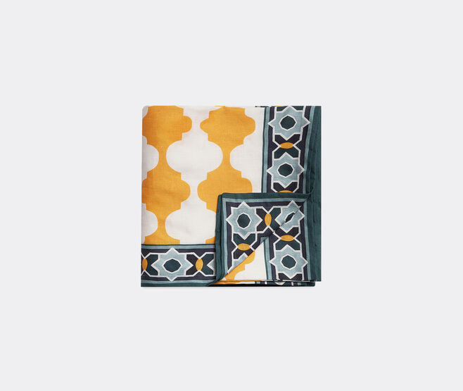 La DoubleJ 'Plaza' linen tablecloth, large, yellow MULTICOLOUR LADJ24PLA472MUL