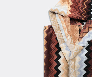 Missoni 'Giacomo' hooded bathrobe, black BLACK MIHO22GIA417MUL
