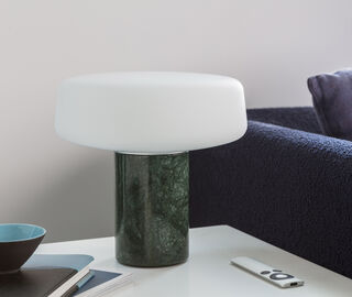 Case Furniture 'Solid Table Light', Serpentine marble, small, US plug MULTICOLOUR CAFU20SOL518GRN