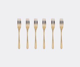 Sambonet 'Taste' dessert fork, set of six, gold GOLD SAMB22CUT716GOL